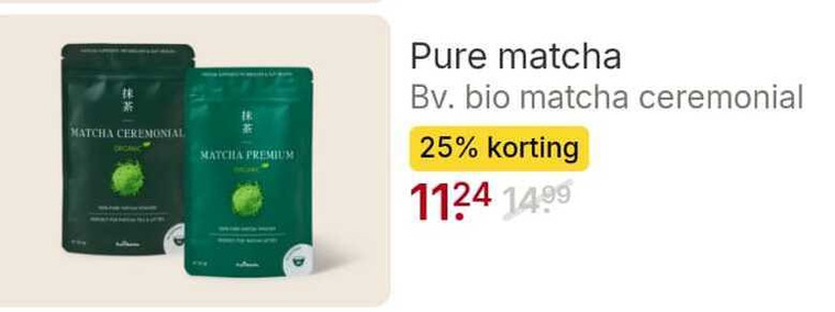 Pure Matcha   thee folder aanbieding bij  Picnic - details