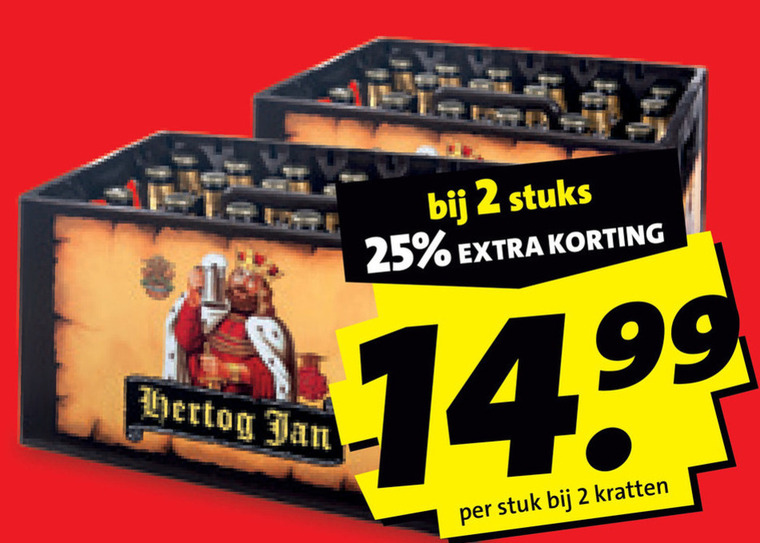 Hertog Jan   krat bier folder aanbieding bij  Boni - details