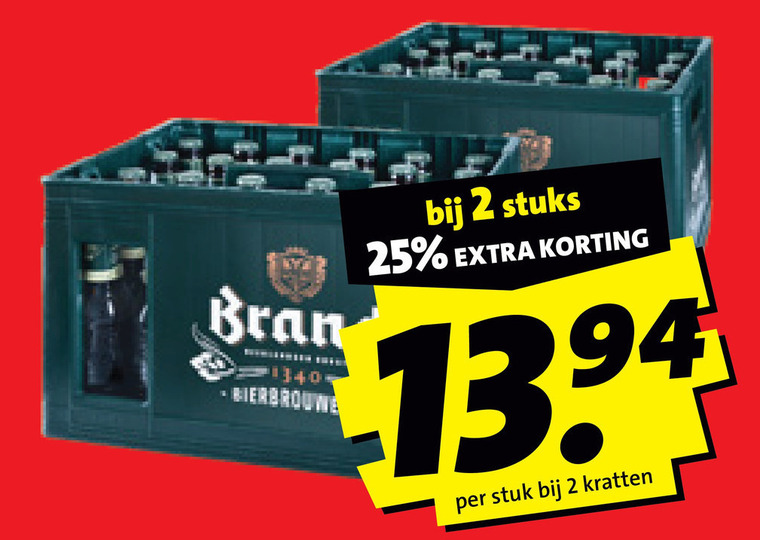 Brand   krat bier folder aanbieding bij  Boni - details