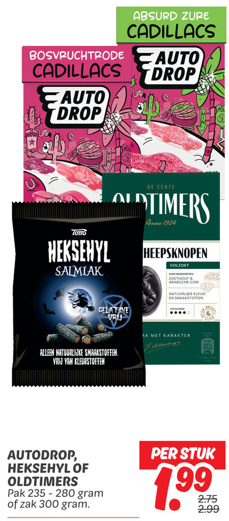 Autodrop   drop, snoep folder aanbieding bij  Dekamarkt - details