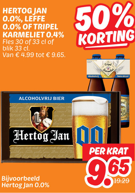 Karmeliet   alcoholvrij bier folder aanbieding bij  Dekamarkt - details