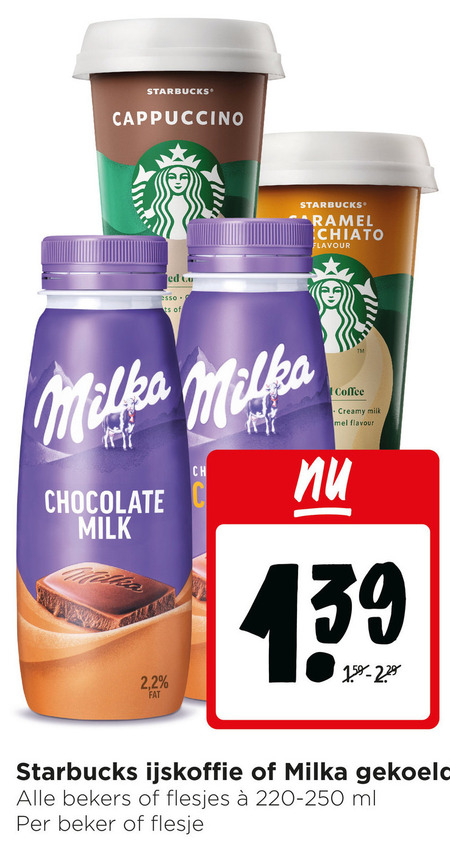 Starbucks   ijskoffie, chocolademelk folder aanbieding bij  Jumbo - details