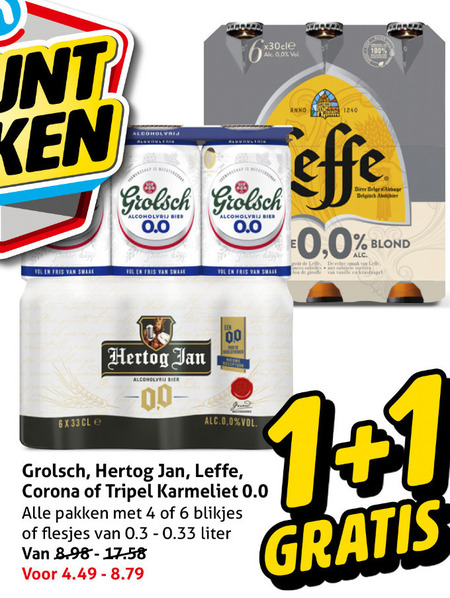 Hertog Jan   alcoholvrij bier folder aanbieding bij  Hoogvliet - details