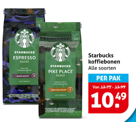 Starbucks   koffiebonen folder aanbieding bij  Hoogvliet - details
