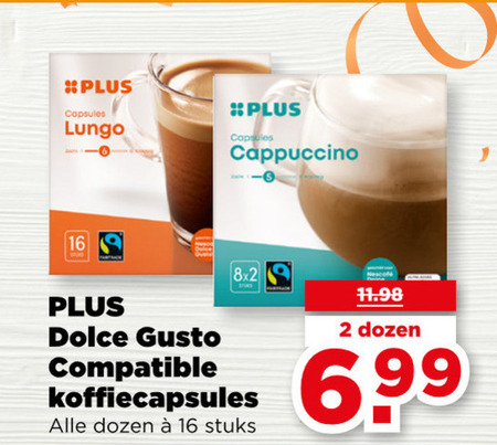 Plus Huismerk   dolce gusto capsules folder aanbieding bij  Plus - details