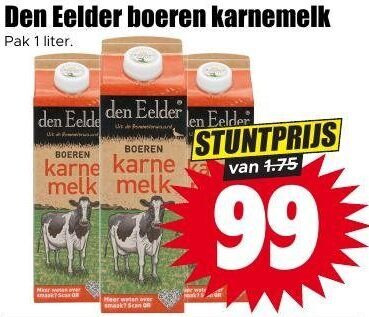 Den Eelder   karnemelk folder aanbieding bij  Dirk - details