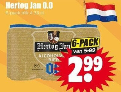 Hertog Jan   alcoholvrij bier folder aanbieding bij  Dirk - details