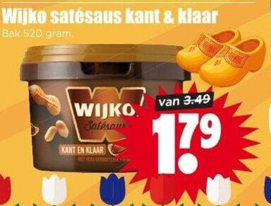 Wijko   satesaus folder aanbieding bij  Dirk - details