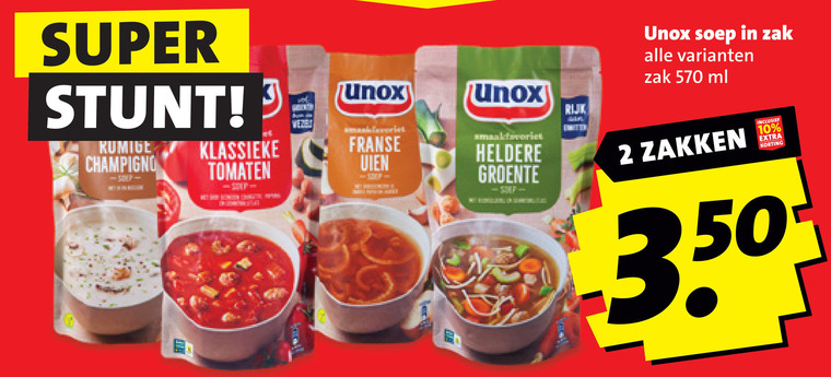 Unox   soep folder aanbieding bij  Boni - details