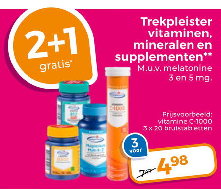 Trekpleister Huismerk   voedingssupplement, vitamine folder aanbieding bij  Trekpleister - details