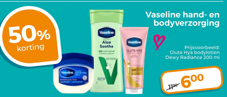 Vaseline   bodylotion folder aanbieding bij  Trekpleister - details