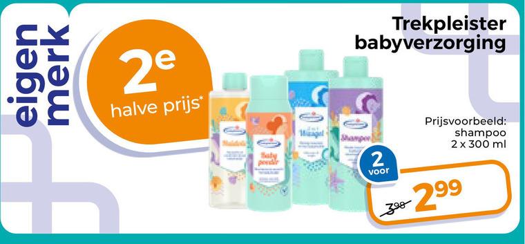 Trekpleister Huismerk   babyverzorging folder aanbieding bij  Trekpleister - details