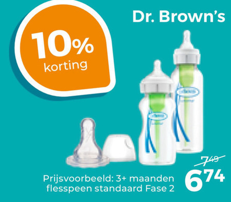 Dr Browns   babyflesje folder aanbieding bij  Trekpleister - details