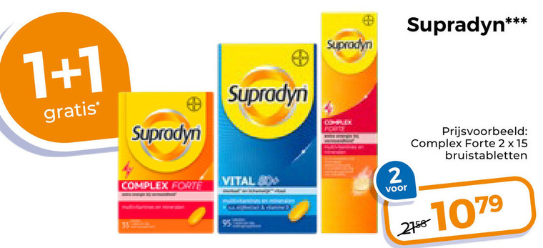 Supradyn   multivitaminen folder aanbieding bij  Trekpleister - details