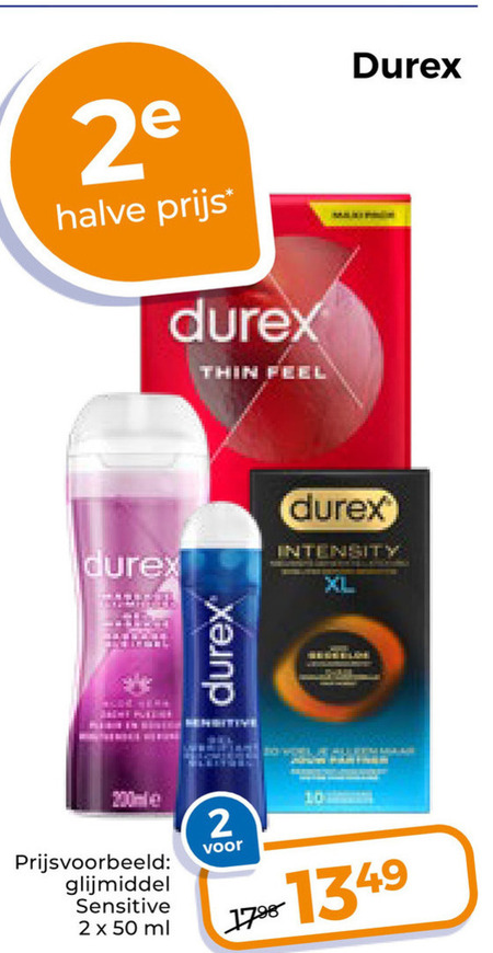 Durex   condooms folder aanbieding bij  Trekpleister - details