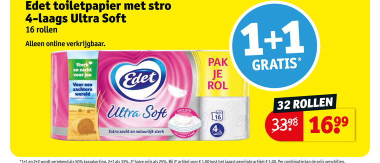 Edet   toiletpapier folder aanbieding bij  Kruidvat - details