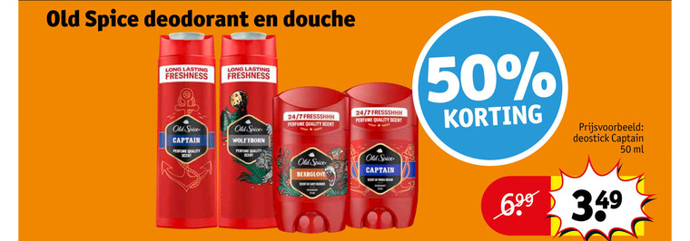 Old Spice   douchegel, deodorant folder aanbieding bij  Kruidvat - details