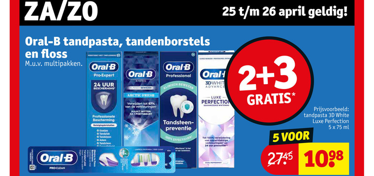 Oral-B   tandpasta, flosdraad folder aanbieding bij  Kruidvat - details