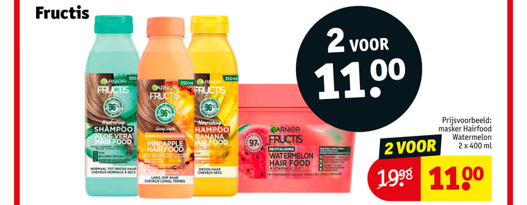 Garnier Fructis   hairspray folder aanbieding bij  Kruidvat - details