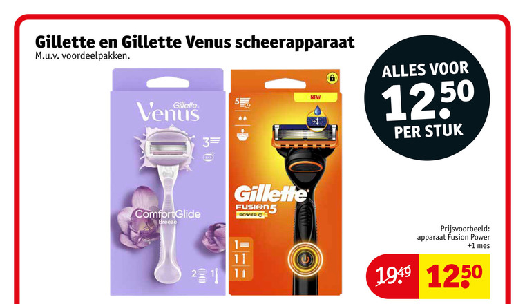 Gillette   dames handscheerapparaat, heren handscheerapparaat folder aanbieding bij  Kruidvat - details