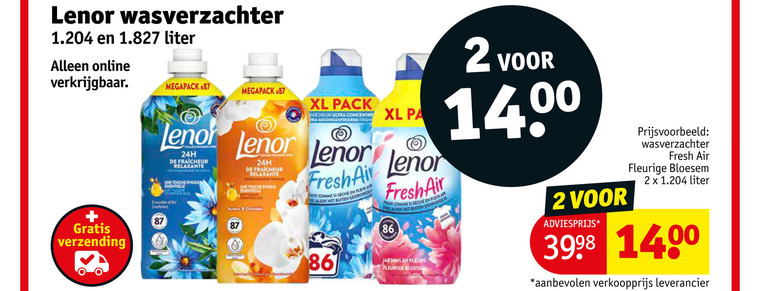 Lenor   wasverzachter folder aanbieding bij  Kruidvat - details
