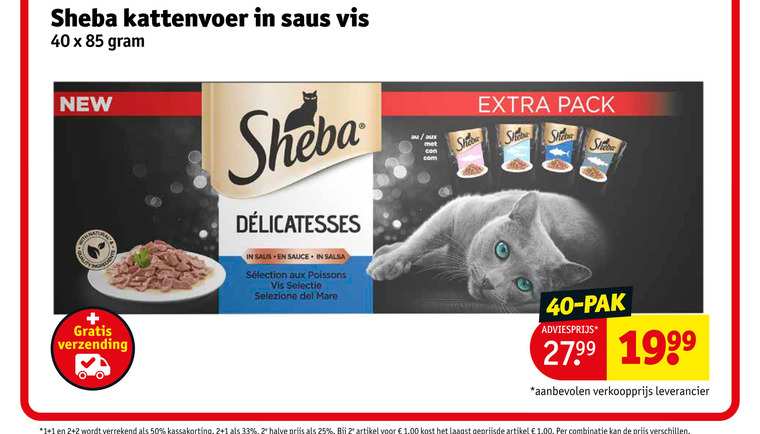 Sheba   kattenvoer folder aanbieding bij  Kruidvat - details