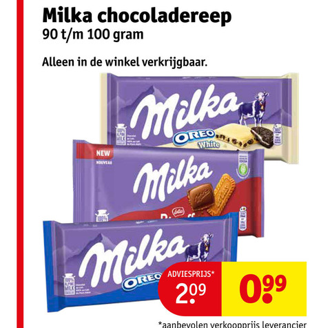 Milka   chocolade folder aanbieding bij  Kruidvat - details