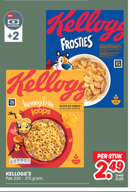 Kellogs   cereals folder aanbieding bij  Dekamarkt - details