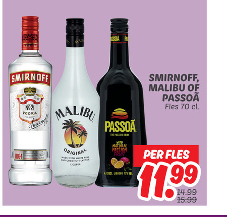 Malibu   likeur, wodka folder aanbieding bij  Dekamarkt - details