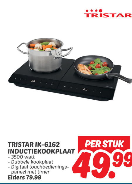 Tristar   inductiekookplaat folder aanbieding bij  Dekamarkt - details