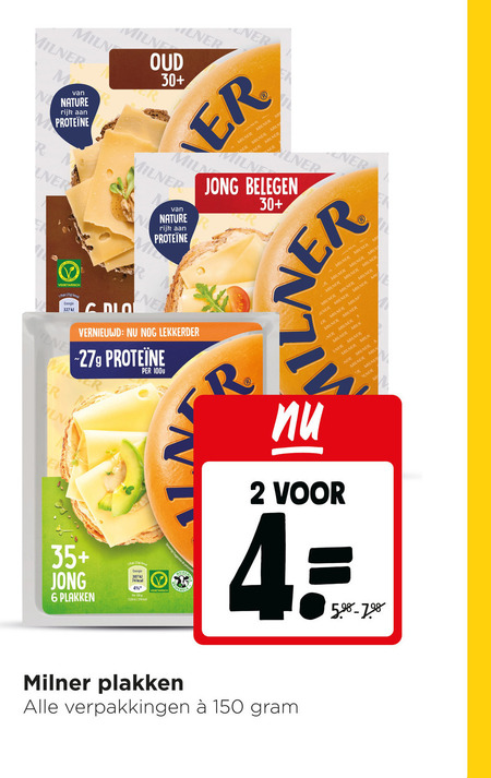 Milner   kaasplakken folder aanbieding bij  Jumbo - details