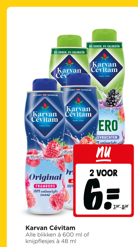 Karvan Cevitam   limonadesiroop folder aanbieding bij  Jumbo - details