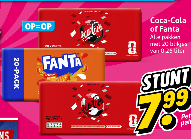 Coca-Cola   cola, frisdrank folder aanbieding bij  Hoogvliet - details