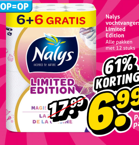 Nalys   keukenpapier folder aanbieding bij  Hoogvliet - details