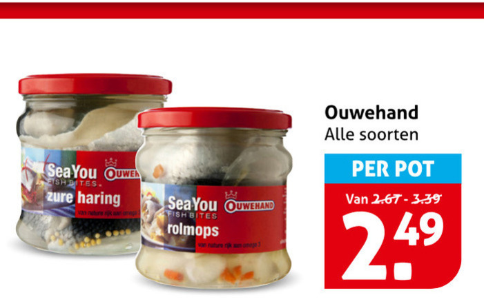 Ouwehand   rolmops, haring folder aanbieding bij  Hoogvliet - details