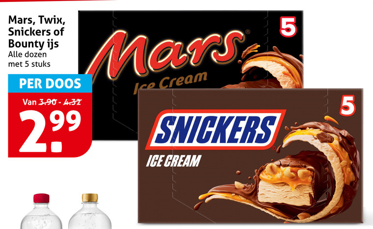 Twix   ijsreep folder aanbieding bij  Hoogvliet - details