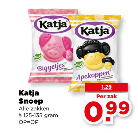 Katja   snoep folder aanbieding bij  Plus - details