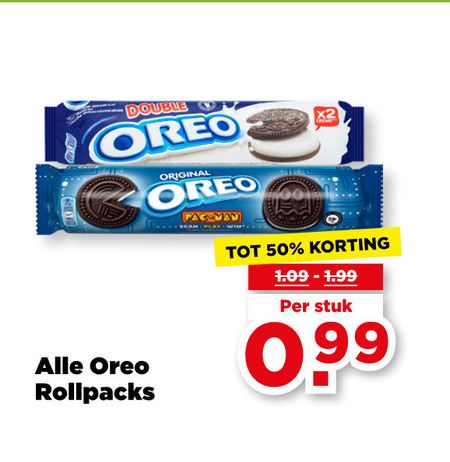 Oreo   biscuits folder aanbieding bij  Plus - details