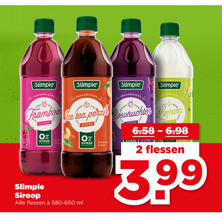 Slimpie   limonadesiroop folder aanbieding bij  Plus - details