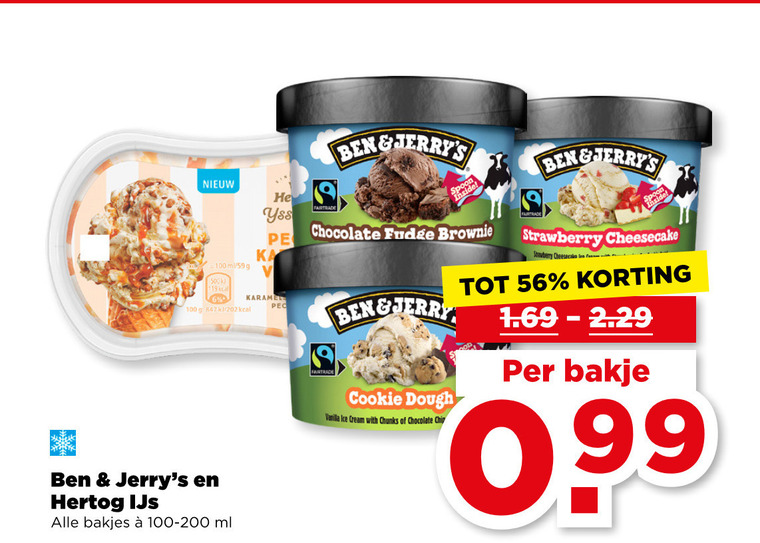 Hertog   ijsbekers folder aanbieding bij  Plus - details