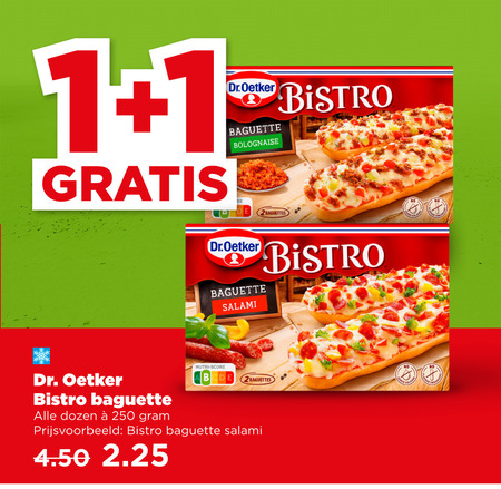 Dr Oetker   belegd stokbrood folder aanbieding bij  Plus - details