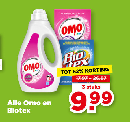 Omo   wasmiddel, handwasmiddel folder aanbieding bij  Plus - details
