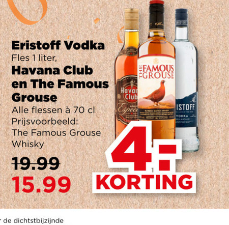 Havana Club   wodka, whisky folder aanbieding bij  Plus - details
