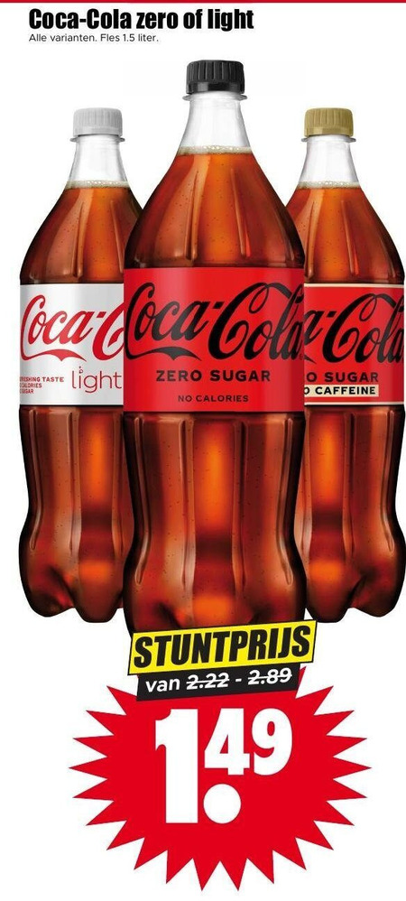 Coca-Cola   cola folder aanbieding bij  Dirk - details