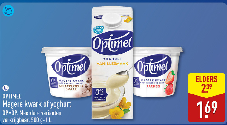 Optimel   kwark, vruchtenyoghurt folder aanbieding bij  Aldi - details