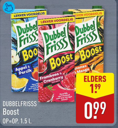 Dubbelfrisss   fruitdrank folder aanbieding bij  Aldi - details