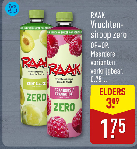 Raak   limonadesiroop folder aanbieding bij  Aldi - details