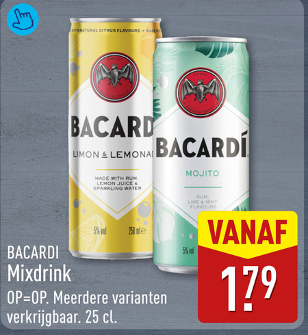 Bacardi   mixdrank folder aanbieding bij  Aldi - details