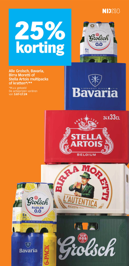 Bavaria   krat bier folder aanbieding bij  Albert&nbsp;Heijn - details