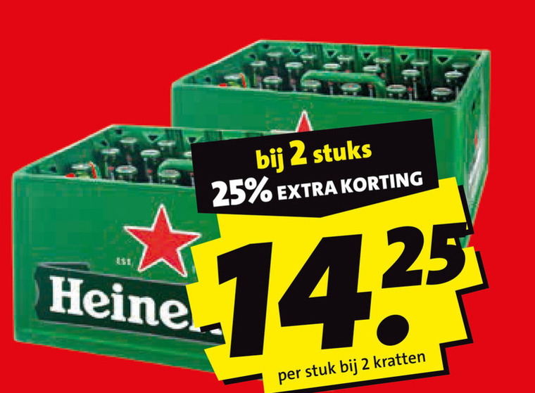 Heineken   krat bier folder aanbieding bij  Boni - details
